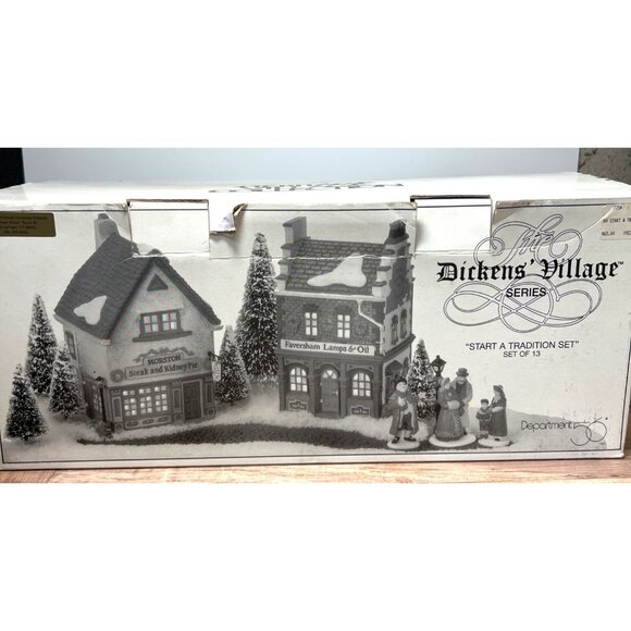 Dept 56 5832-7 Faversham Lamp & Oil Morston Steak & Kidney Pie Heritage Village - Picture 7 of 7